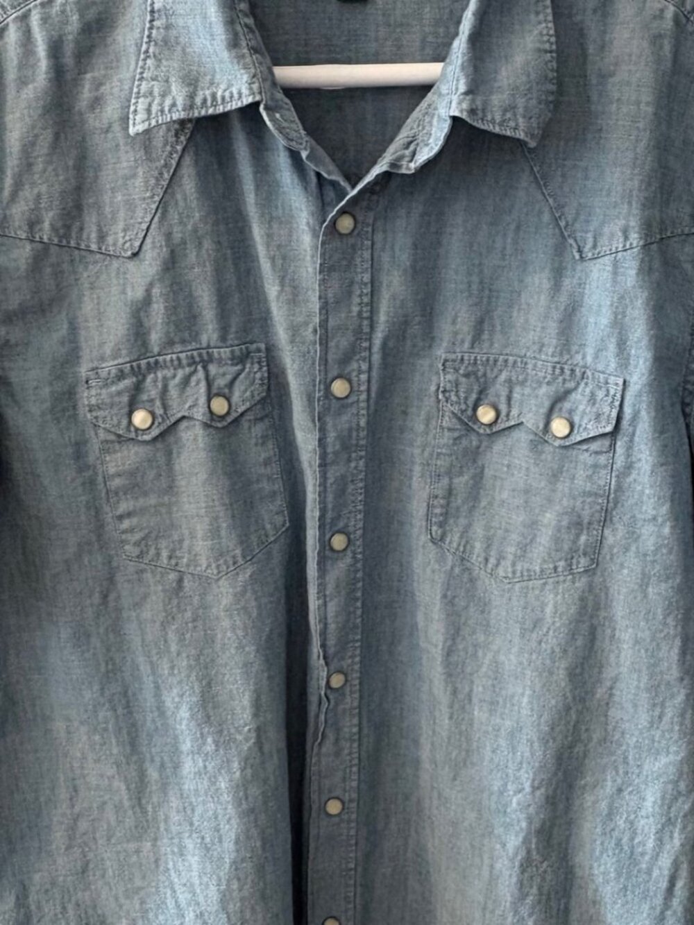 J.Crew Short-sleeve chambray western shirt